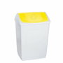 Denox Papelera Tapa Basculante 55L Amarillo