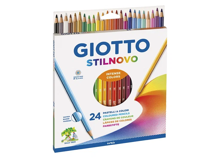 Giotto Stilnovo Lápices de Colores Pastel Estuche de 24 Unidades