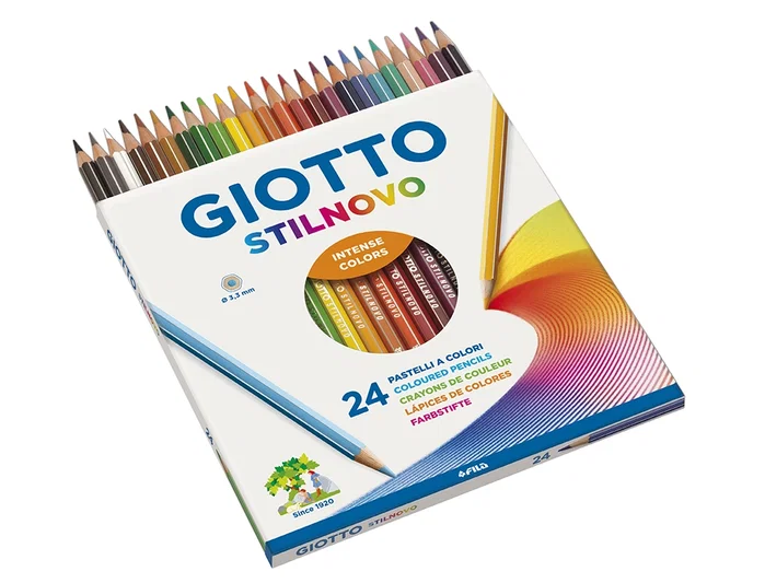 Giotto Stilnovo Lápices de Colores Pastel Estuche de 24 Unidades