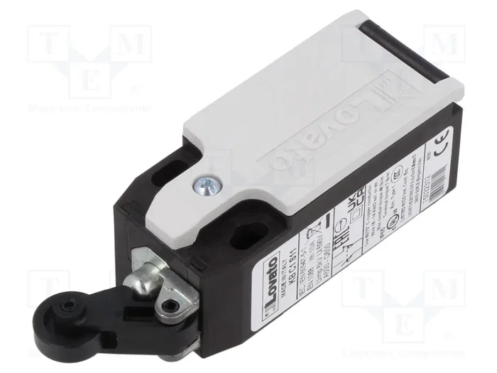 LOVATO ELECTRIC KBC1S11 Interruptor de fin de carrera con roldana de plástico Ø14mm LOVATO ELECTRIC KBC1S11 Interruptor de fin de carrera con roldana de plástico Ø14mm