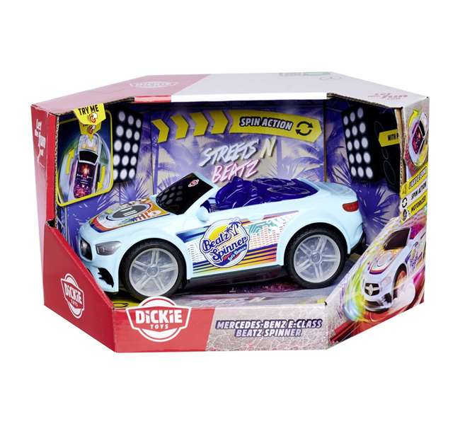 Smoby Coche Beatz Spinner Clase E 23 cm con Luz y Sonidos Juguete para Niños