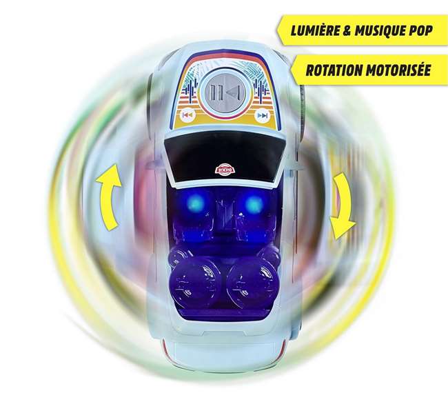 Smoby Coche Beatz Spinner Clase E 23 cm con Luz y Sonidos Juguete para Niños