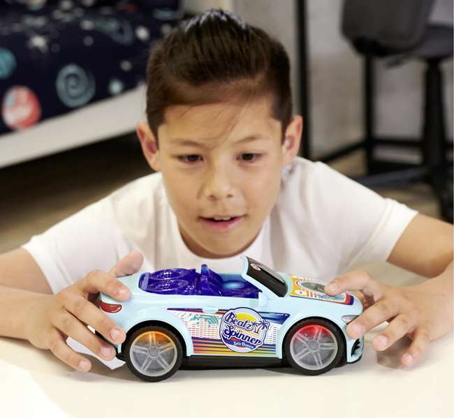 Smoby Coche Beatz Spinner Clase E 23 cm con Luz y Sonidos Juguete para Niños