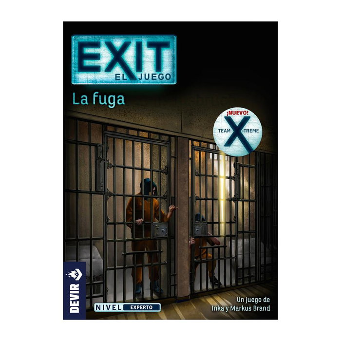 Devir EXIT: La Fuga - Juego de Mesa Escape Room Cooperativo para 1-4 Jugadores, Dificultad Media, 60 Minutos, Edad +10, Español