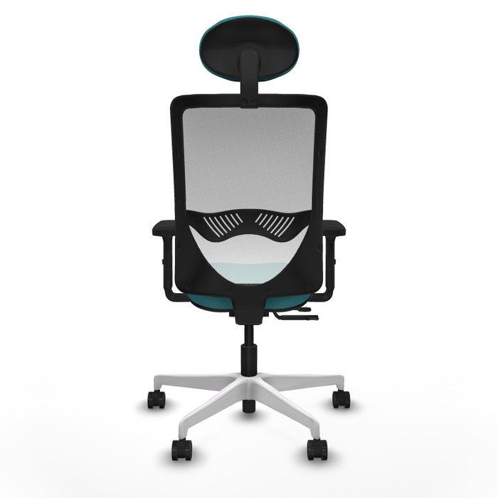 PIQUERAS Y CRESPO Silla de oficina Zulema con mecanismo Sincro/Traslack Turquesa y Blanco PIQUERAS Y CRESPO Silla de oficina Zulema con mecanismo Sincro/Traslack Turquesa y Blanco