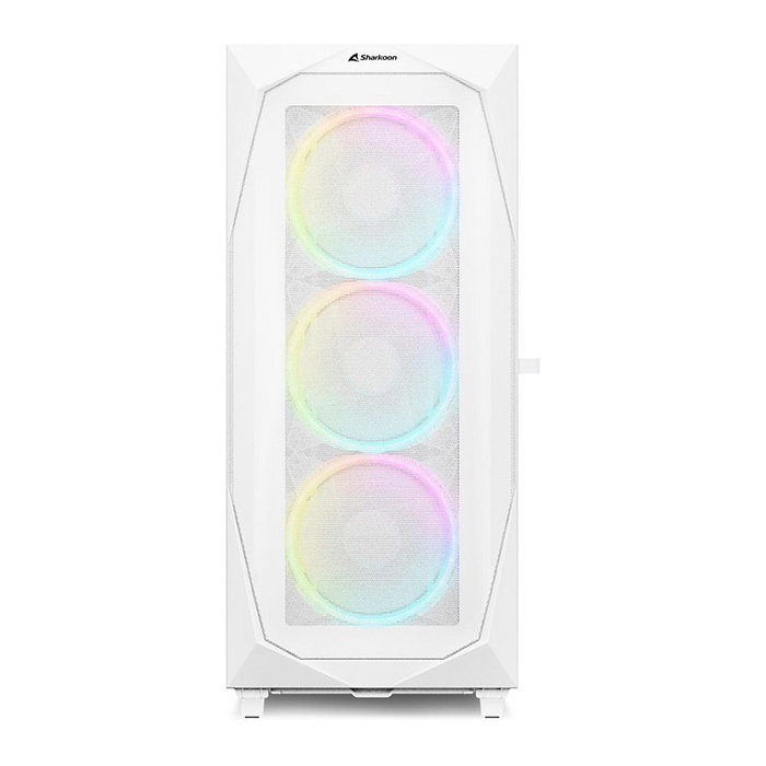 Sharkoon REV300 Torre PC Blanca Cristal Templado ATX EATX Micro-ATX Mini-ITX para Gaming