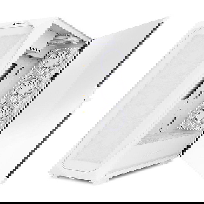 Sharkoon REV300 Torre PC Blanca Cristal Templado ATX EATX Micro-ATX Mini-ITX para Gaming