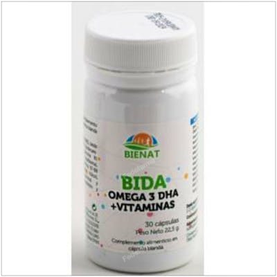 Bienat Bida Complejo de Vitamina B y Omega 3 DHA con Magnesio y Coenzima Q10 para Energía Diaria 30 Cápsulas Bienat Bida Complejo de Vitamina B y Omega 3 DHA con Magnesio y Coenzima Q10 para Energía Diaria 30 Cápsulas