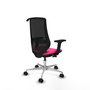 PIQUERAS Y CRESPO Silla de oficina Mardos con mecanismo Sincro/Traslack Rosa y Negro
