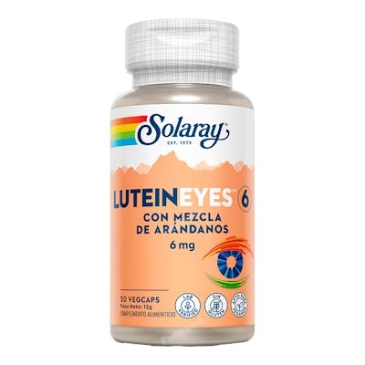SOLARAY Lutein Eyes 6mg, 30 cápsulas vegetales SOLARAY Lutein Eyes 6mg, 30 cápsulas vegetales
