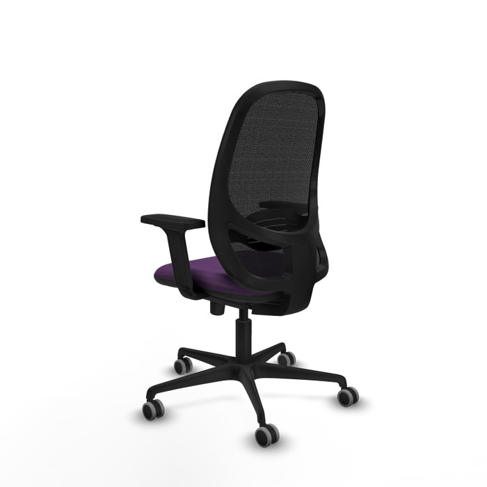 PIQUERAS Y CRESPO Silla de oficina Cilanco con mecanismo Sincro, Morado y Negro PIQUERAS Y CRESPO Silla de oficina Cilanco con mecanismo Sincro, Morado y Negro