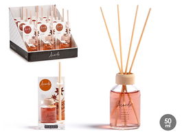 Acorde Mikado 50 ml Canela con Varilla 7 x 17 x 5 cm (Set de 12)