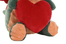 DKD Home Decor Peluche Sant Jordi Dragón Kids Poliéster Verde Rojo 20 x 25 x 14 cm (6 Unidades)