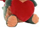 DKD Home Decor Peluche de Dragón Verde y Rojo Colección Sant Jordi