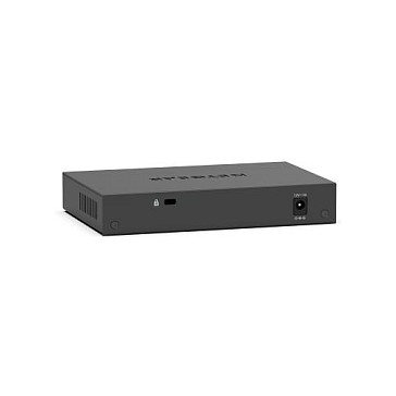 NETGEAR MS305-100EUS Switch de Escritorio Multi-Gigabit No Administrado, 5 Puertos (100/1000/2500 Mbps) Ethernet, Montaje en Pared, Negro