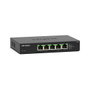 NETGEAR MS305-100EUS Switch de Escritorio Multi-Gigabit No Administrado, 5 Puertos (100/1000/2500 Mbps) Ethernet, Montaje en Pared, Negro