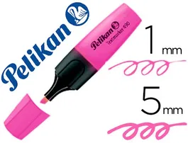 Pelikan Rotulador Fluorescente Textmarker 490 Rosa Trazo 1-5mm