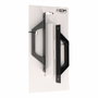 Edm Asa recta con placa 6804 aluminio negro 200 x 25 mm