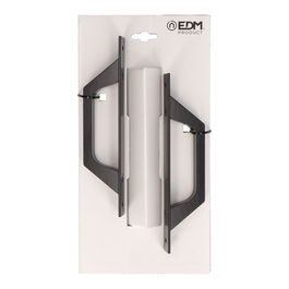 Edm Asa Recta con Placa 6804 Aluminio Negro Blister 2 Unidades 200 x 25 mm
