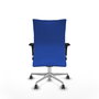 PIQUERAS Y CRESPO Silla Albacete Confidente Azul con Mecanismo Sincro y Base de Aluminio