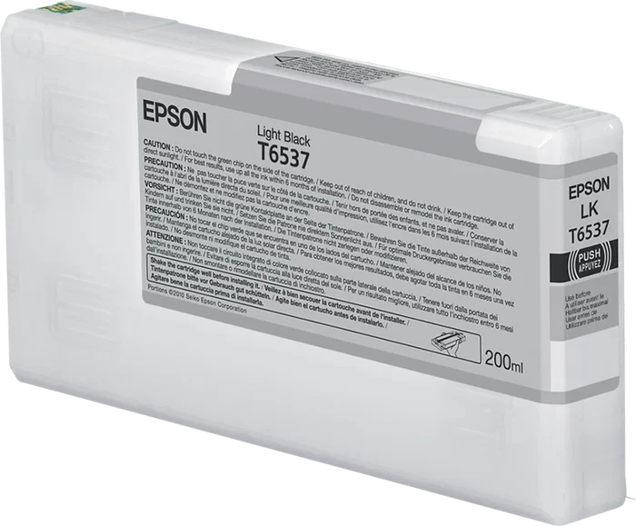 Epson Cartucho de tinta Gris (Negro claro) T6537 200ml Epson Cartucho de tinta Gris (Negro claro) T6537 200ml