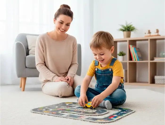 Imaginovo Puzle Infantil Madera Ciudad de Carretera +3 Años 21 Piezas 22x22x6.4cm