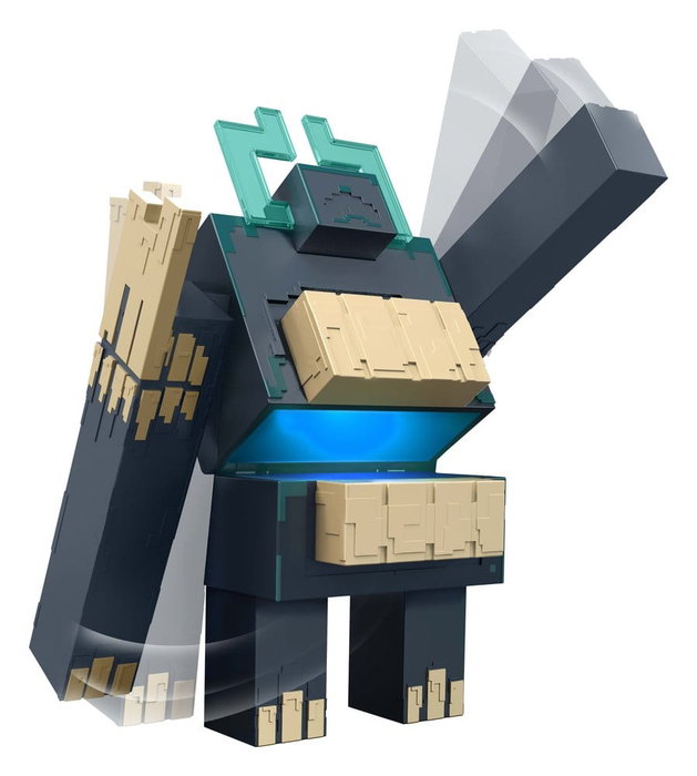 Mattel Minecraft Dungeons II Figura con Luz y Sonido Twisted Warden