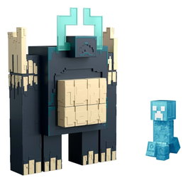 Mattel Minecraft Dungeons II Figura con Luz y Sonido Twisted Warden