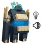 Mattel Minecraft Dungeons II Figura con Luz y Sonido Twisted Warden