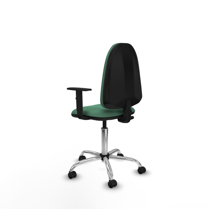 PIQUERAS Y CRESPO Silla de oficina Aýna Verde esmeralda con Base cromada PIQUERAS Y CRESPO Silla de oficina Aýna Verde esmeralda con Base cromada
