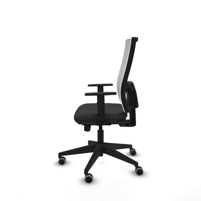 PIQUERAS Y CRESPO Silla de oficina Horna con mecanismo Sincro/Traslack, Tela Negra y Malla Blanca PIQUERAS Y CRESPO Silla de oficina Horna con mecanismo Sincro/Traslack, Tela Negra y Malla Blanca