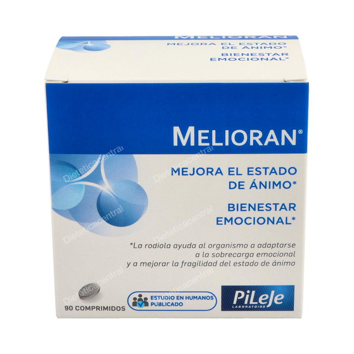 PILEJE Melioran 90 Comp. - Complemento Alimenticio con Rhodiola Rosea y Azafrán para el Estado de Ánimo PILEJE Melioran 90 Comp. - Complemento Alimenticio con Rhodiola Rosea y Azafrán para el Estado de Ánimo