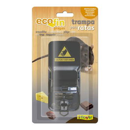 Flower Trampa para Ratas Reutilizable Modelo Fin, de Acción Rápida y Desecho Higiénico, Bordes Dentados para Captura Eficaz