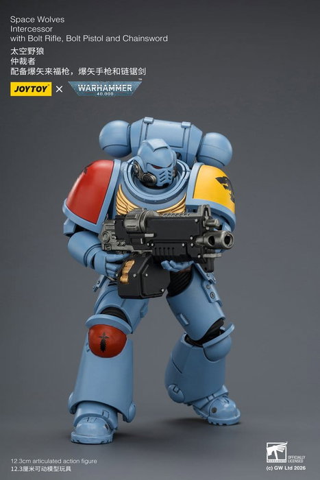 Joy Toy (CN) Warhammer 40,000 Figura Space Wolves Intercessor 12 cm
