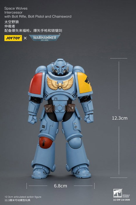 Joy Toy (CN) Warhammer 40,000 Figura Space Wolves Intercessor 12 cm