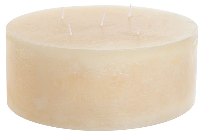 DKD Home Decor Vela Basicos Crema 25 x 10 x 25 cm
