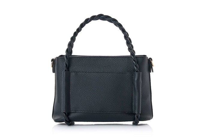 Lucky Bees Bolso de Hombro Nia - Negro 27x13x19 cm Cuero de Polivinilo Lucky Bees Bolso de Hombro Nia - Negro 27x13x19 cm Cuero de Polivinilo