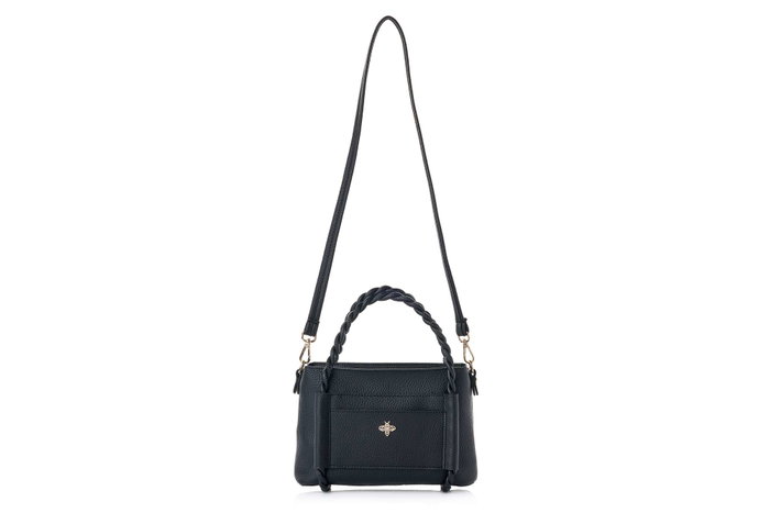 Lucky Bees Bolso de Hombro Nia - Negro 27x13x19 cm Cuero de Polivinilo Lucky Bees Bolso de Hombro Nia - Negro 27x13x19 cm Cuero de Polivinilo