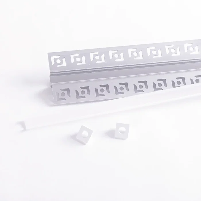 BX3 LIGHT Perfil de Aluminio Empotrable en Escayola/Pladur para Tiras LED 9mm - 2 Metros, Modelo PA-639-2M, Acabado Arquitectónico
