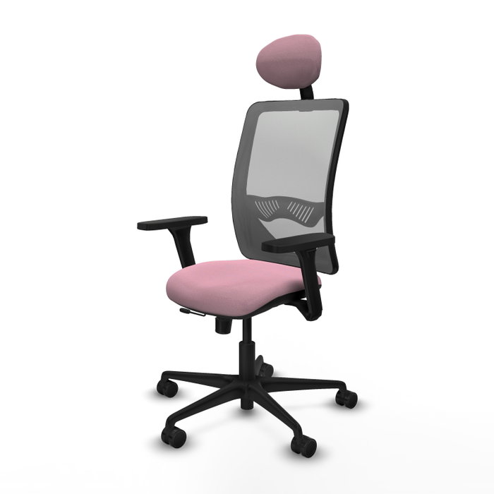 PIQUERAS Y CRESPO Silla de oficina Zulema Rosa y Gris PIQUERAS Y CRESPO Silla de oficina Zulema Rosa y Gris