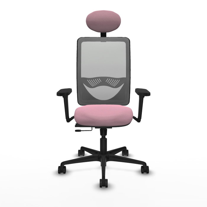 PIQUERAS Y CRESPO Silla de oficina Zulema Rosa y Gris PIQUERAS Y CRESPO Silla de oficina Zulema Rosa y Gris