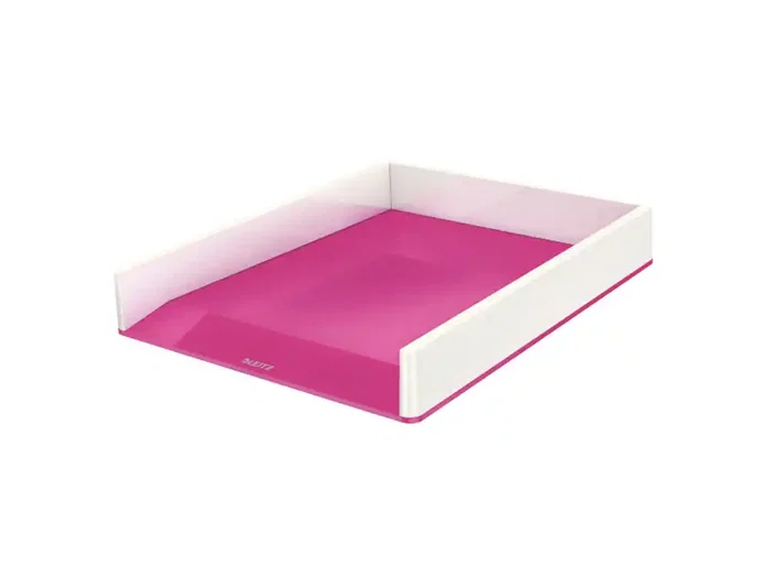 LEITZ Bandeja de Sobremesa WOW Dual Fucsia Metalizado/Blanco