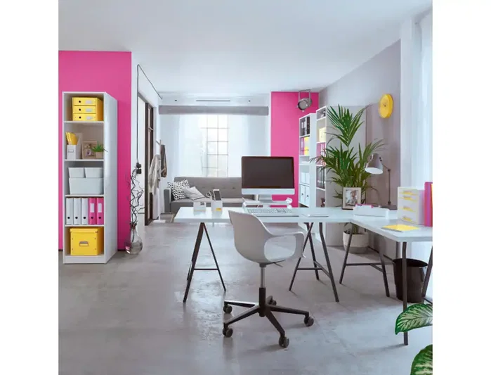 LEITZ Bandeja de Sobremesa WOW Dual Fucsia Metalizado/Blanco