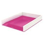 LEITZ Bandeja de Sobremesa WOW Dual Fucsia Metalizado/Blanco