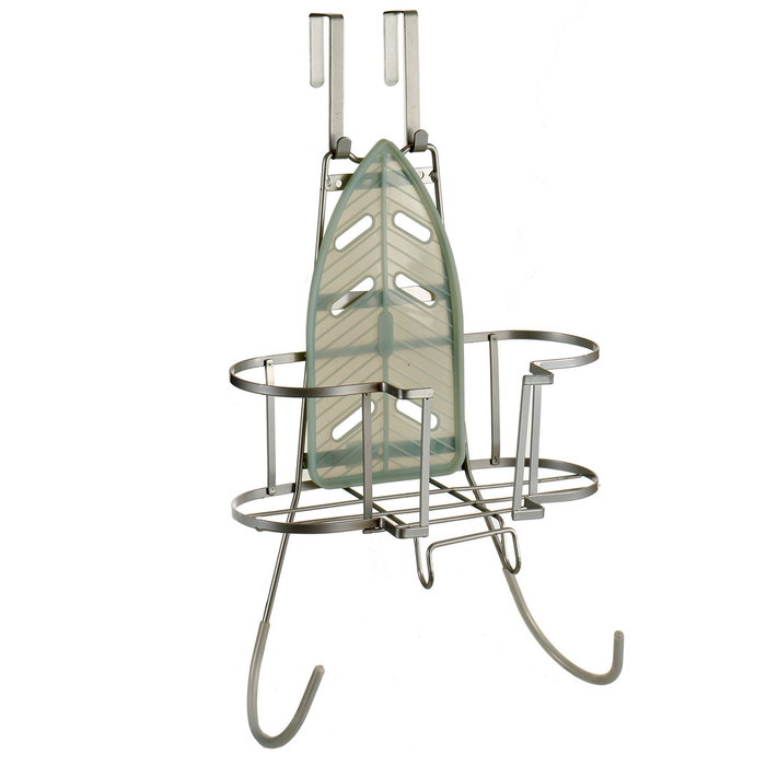 Kipit Soporte para Plancha y Tabla de Planchar 13.5x42.5x30.5 cm Hierro y Silicona Plata (Set de 6) Kipit Soporte para Plancha y Tabla de Planchar 13.5x42.5x30.5 cm Hierro y Silicona Plata (Set de 6)