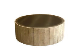 DKD Home Decor Mesa de Centro Abeto y MDF Natural 90x90x30 cm