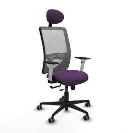 PIQUERAS Y CRESPO Silla de oficina Zulema Morada con Mecanismo Sincro/Traslack
