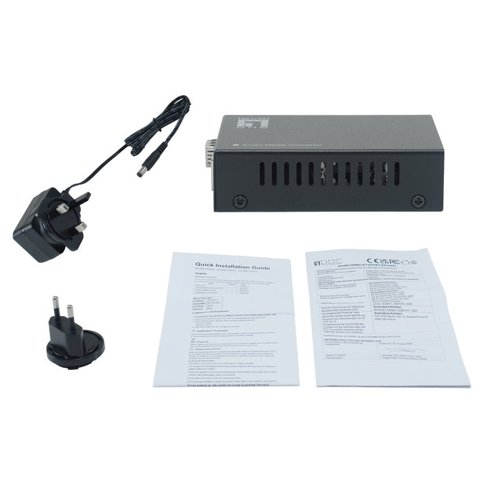 Level One GVM-2000 Conversor de Medios RJ45 a SFP Gigabit