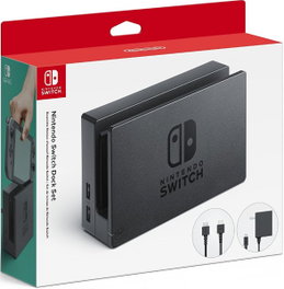 Nintendo Switch Dock Set con Base de Carga, Adaptador de Corriente y HDMI