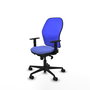 PIQUERAS Y CRESPO Silla de oficina Jorquera con mecanismo Sincro, Azul claro/Azul